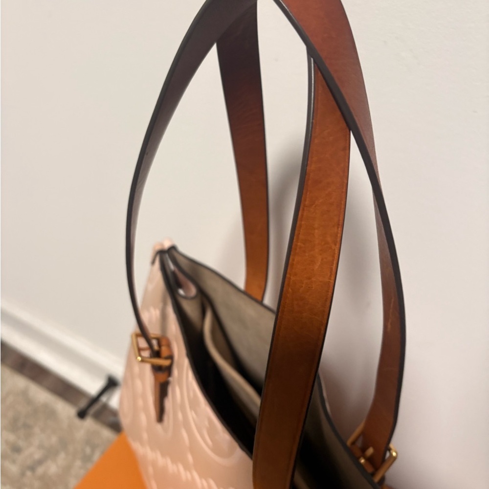 Tory Burch Pink and Tan Tote Bag - Picture 12 of 12